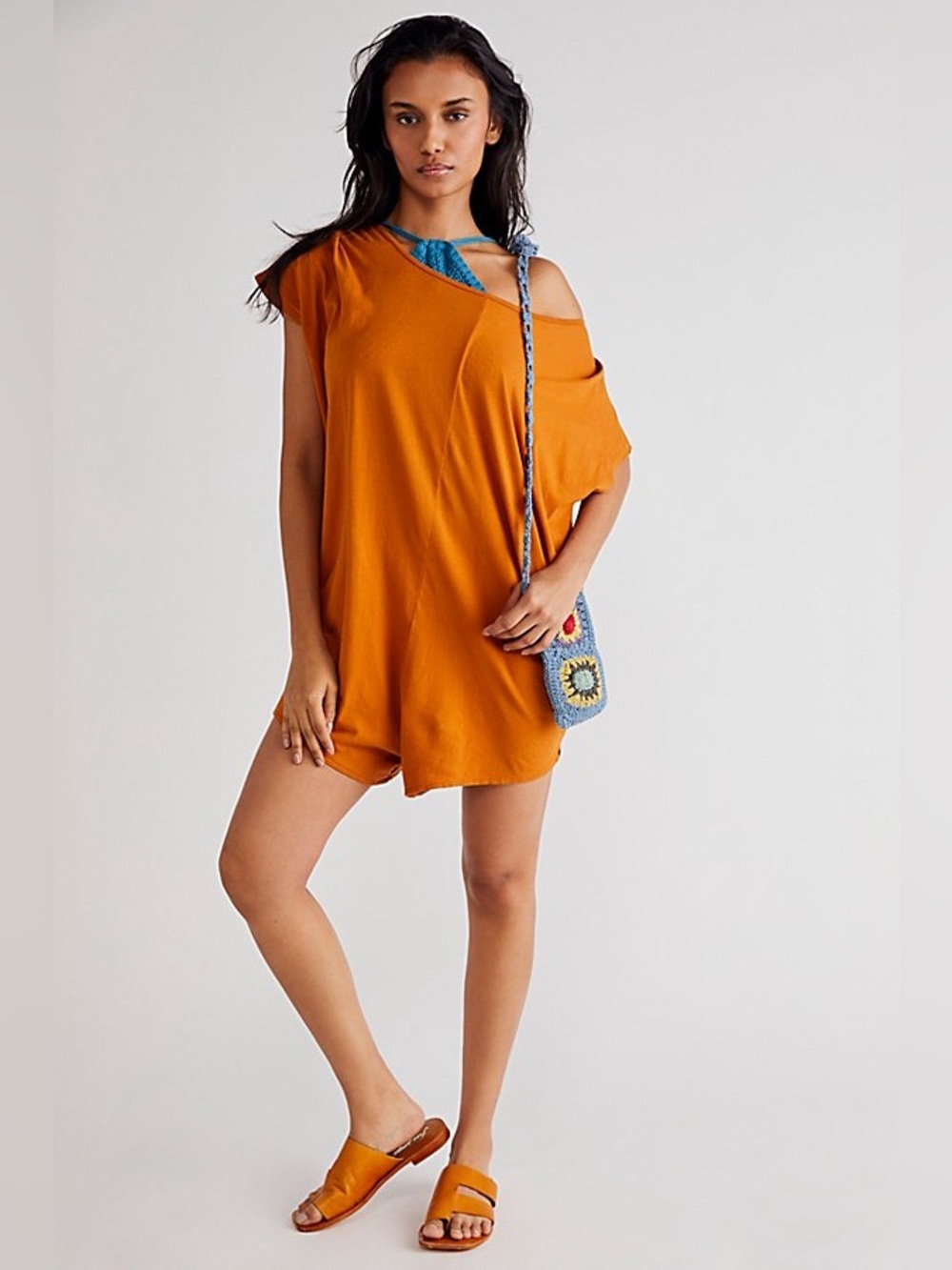 Free People Beach Ice Cream Romper in Sienna size Medium NWT